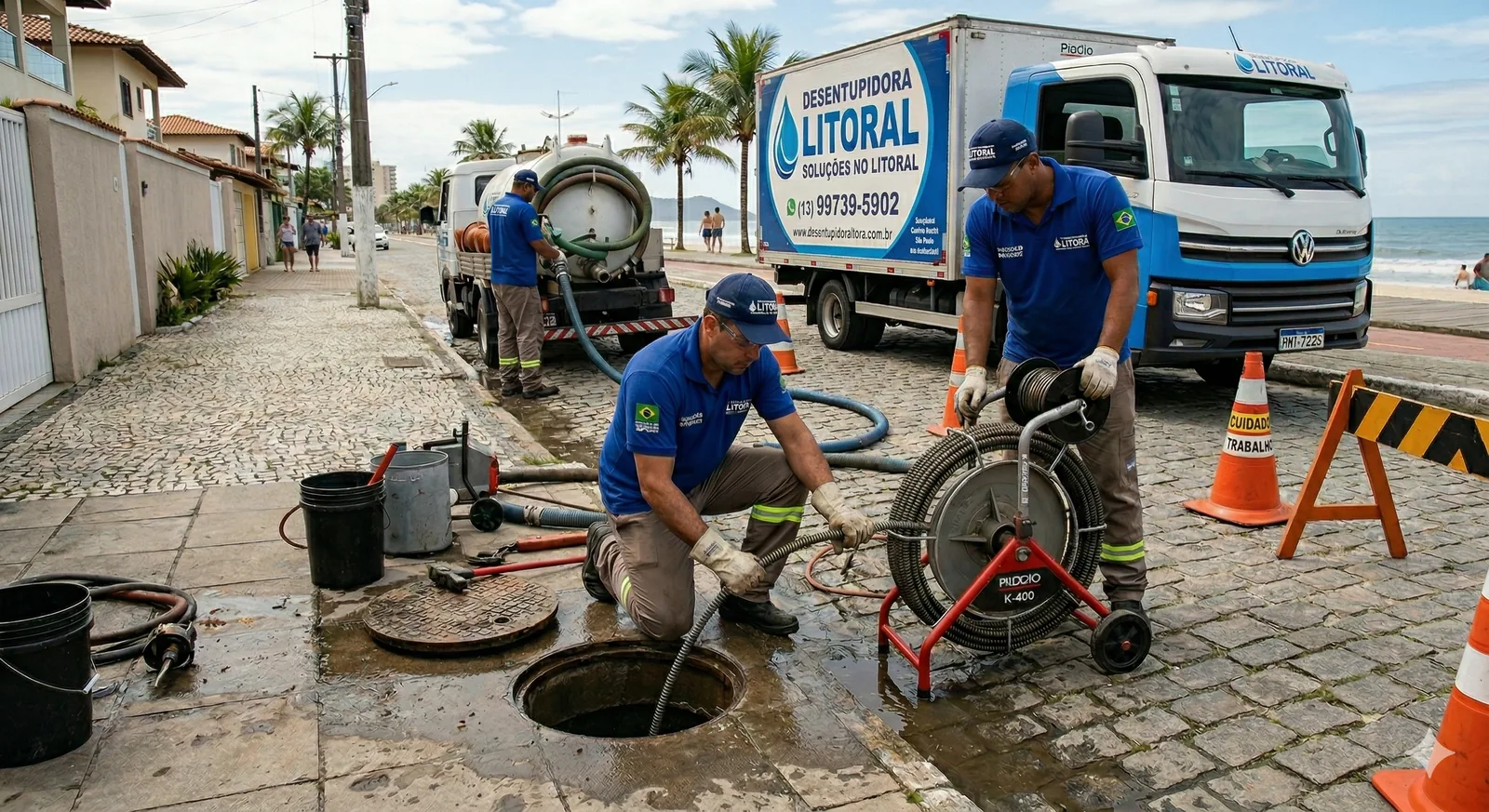 Desentupidora Litoral — atendimento técnico de desentupimento no Sudoeste de Brasília